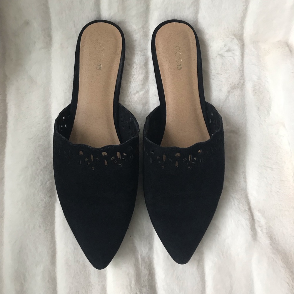 Joe’s Jeans Black Martha Mules - Picture 2 of 8